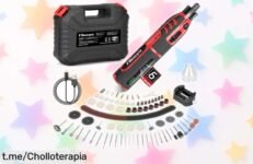 Mini amoladora eléctrica potente con 257 accesorios a precio rebajado, no dejes pasar esta oportunidad y siente la emoción de crear sin límites ¡Compra ya!
