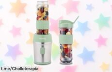 Mini batidora H.Koenig SMOO18: potente y portátil, ¡alegría para tus smoothies! Aprovecha el precio rebajado y refréscate sin complicaciones. ¡Hazla tuya ya!