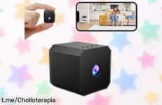 Mini cámara WiFi YiYunTE con visión nocturna y detección de movimiento, precio rebajado para que controles tu casa desde el móvil; oferta limitada que se va volando ¡Corre antes de que desaparezca este super chollo!