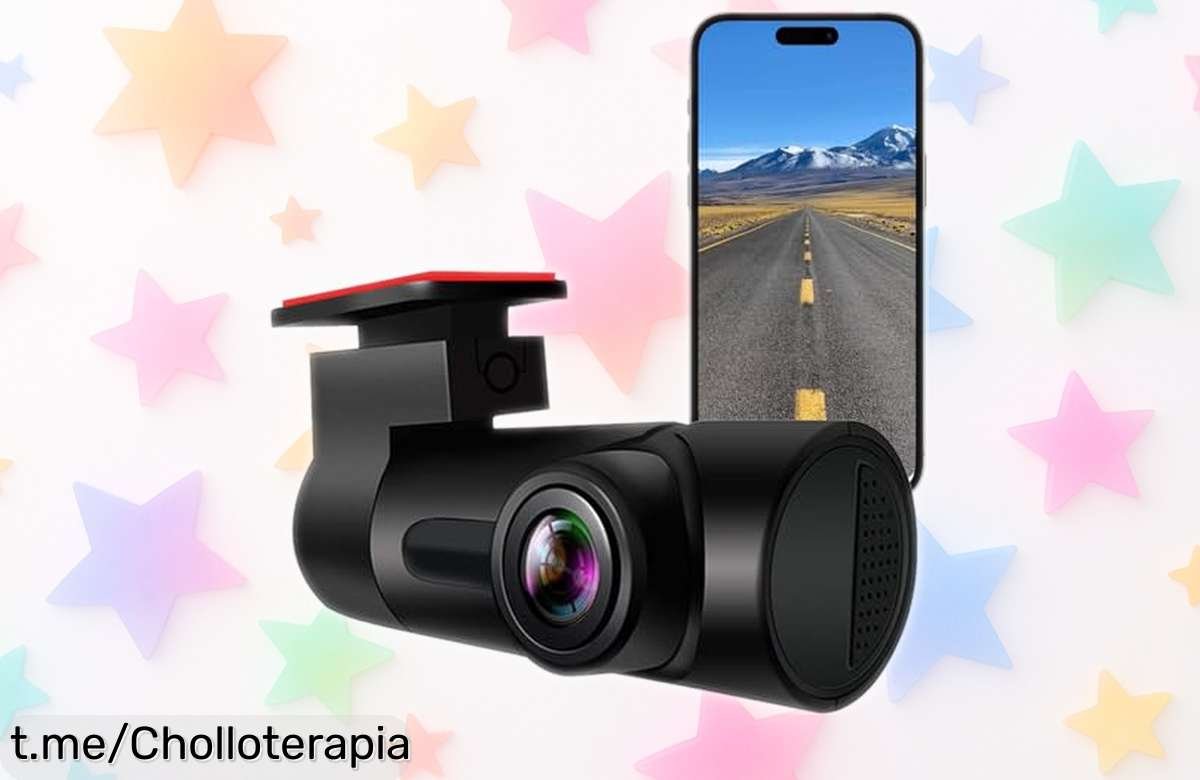 Mini cámara de coche 1080P con visión nocturna y gran angular 130° en precio rebajado que no se repetirá corre ya para proteger cada viaje con este super chollo