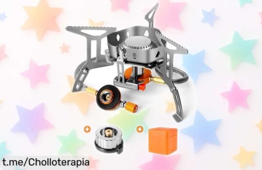 Mini estufa portátil Odoland 3500W: aprovéchate de este super chollo y disfruta tus aventuras al aire libre con su encendido fácil, ¡compra ahora antes que se acabe!