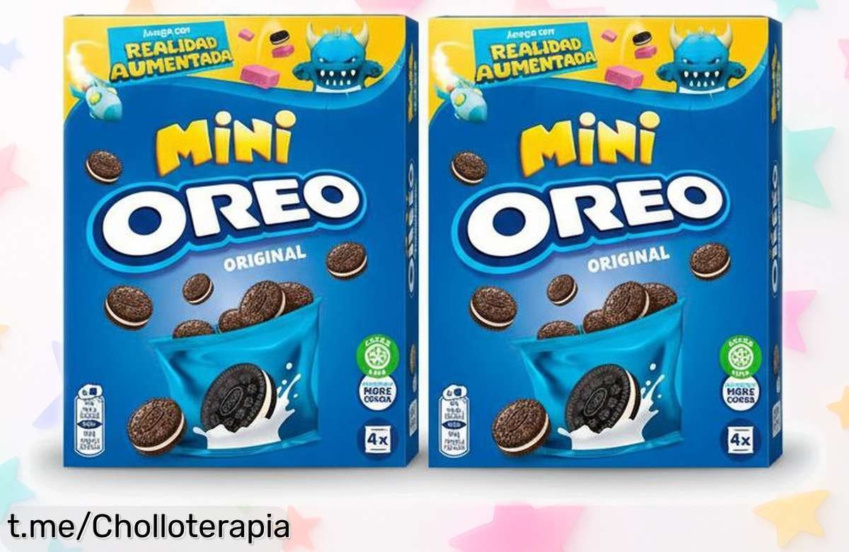 Mini galletas Oreo con cacao y vainilla en 2 paquetazos con bolsitas individuales, sabor único y precio rebajado por tiempo limitado Corre rápido que esta oferta no espera a nadie
