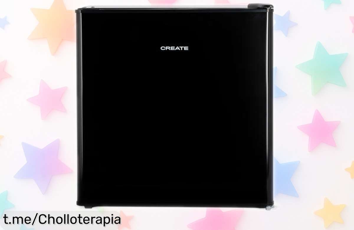 Mini nevera Create 43L negra con puerta reversible para que tu espacio brille, ¡con un precio rebajado que jamás volverás a ver! Solo quedan unas pocas unidades, no dejes escapar este super chollo y llévatela ya antes de que se esfume la oferta.
