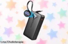 Mini power bank de 10000 mAh con carga rápida y cables incluidos: Super chollo que no puedes dejar escapar, ¡asegura tu energía en todo momento antes de que se agote!