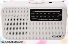 Mini radio FM/AM con altavoz potente y antena giratoria, un super chollo que hará vibrar tu hogar con música única ¡No dejes pasar esta oportunidad, corre antes de que se agoten!