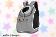 Mochila Flovippet para perros y gatos: la mejor ventilación a un precio loco, perfecta para que tu peludo vaya fresco ¡no dejes escapar este ofertón único!