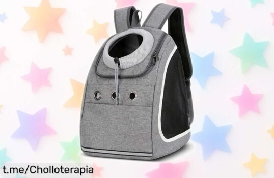 Mochila Flovippet para perros y gatos: la mejor ventilación a un precio loco, perfecta para que tu peludo vaya fresco ¡no dejes escapar este ofertón único!