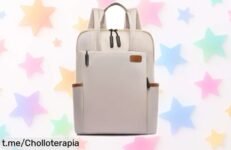 Mochila de trabajo ligera para mujer, ideal para tu portátil y con cinturón de equipaje, ¡ahora a un precio rebajado! No esperes más, este chollo vuela y no querrás quedarte sin ella.