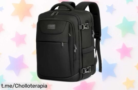 Mochila de viaje para cabina 40x20x25 perfecta para Ryanair con espacio amplio y bolsillo antirrobo rebajada al máximo ¡ofertón limitado que vuela, no te quedes sin la tuya ya!