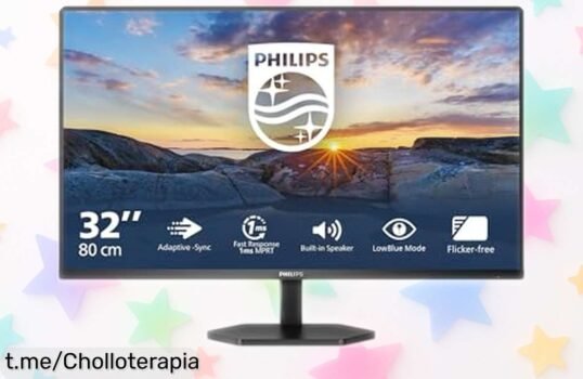 Monitor Full HD Philips 32E1N3100LA de 32” con altavoces integrados, imagen súper fluida y conexión HDMI a un precio rebajado brutal que vuela ¡Hazte con este ofertón ya antes de que desaparezca!