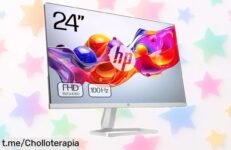 Monitor HP 524sf de 23,8 pulgadas con pantalla IPS Full HD a 100 Hz y colores que saltan a la vista precio rebajado brutalmente para que aproveches este super chollo único ¡date prisa que vuelan!