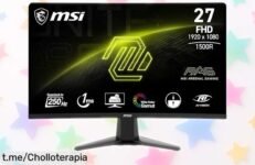 Monitor curvo gaming MSI MAG 27C6F de 27” con tasa brutal de 180 Hz y respuesta exprés a precio muy rebajado no apto para pensarlo: ¡este super chollo se está volando!