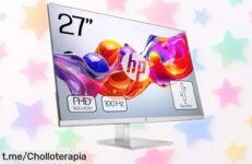 Monitor de 27 pulgadas HP 527sh con pantalla IPS FHD y 100 Hz a precio rebajado, colores vibrantes al 99% sRGB. ¡Aprovecha este super chollo por tiempo limitado y lleva tu experiencia visual al siguiente nivel antes de que se agote!