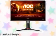 Monitor gaming AOC 27G2 de 27” Full HD a un precio rebajado que no se ve todos los días; ¡prepárate para disfrutar tus juegos como nunca y llévatelo ya antes de que se agote!
