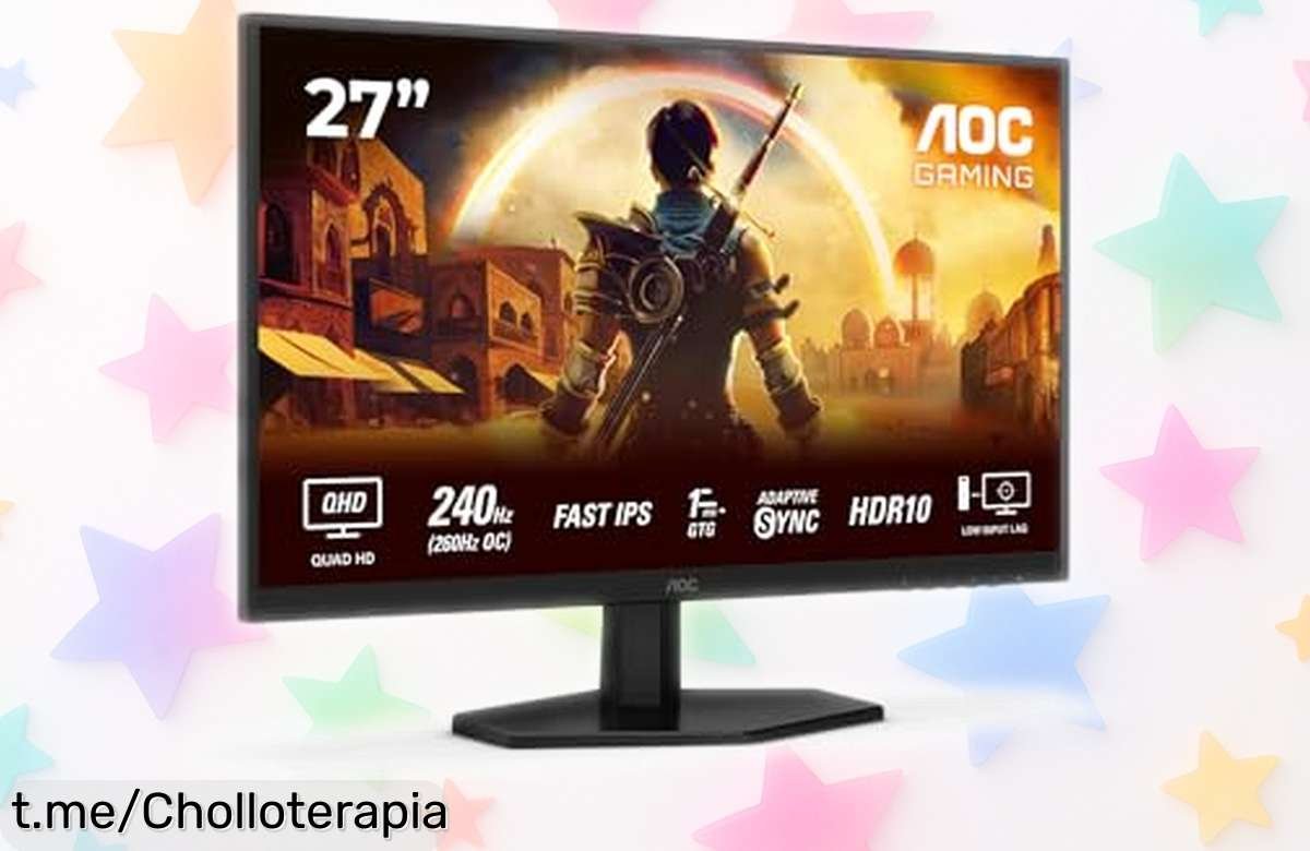 Monitor gaming AOC Q27G42ZE 27 QHD con 240Hz y respuesta 0.3 ms a precio rebajado para gamers que quieren máxima fluidez ¡Corre que vuelan, no dejes escapar este ofertón único!