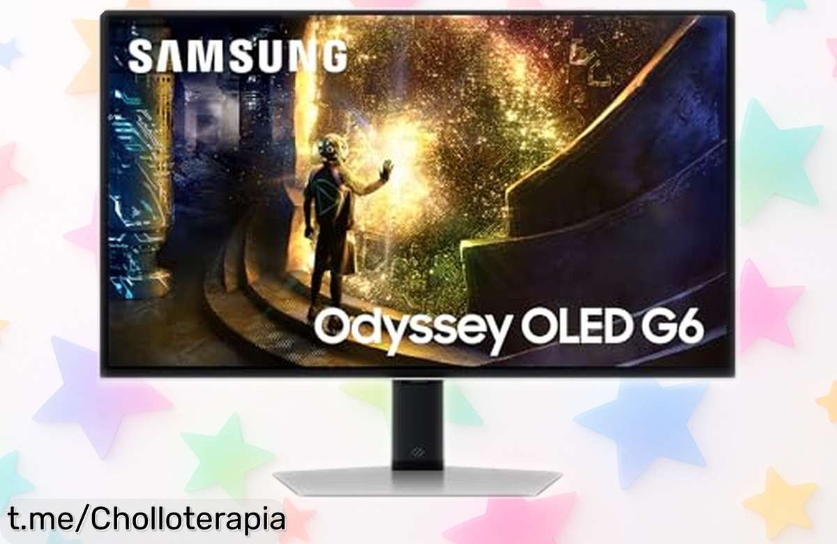 Monitor gaming Samsung Odyssey OLED G6 con 240Hz y negros profundos a precio rebajado que parece un super chollo, imagen ultra nítida sin reflejos para ganar partidas garantizado ¡Corre que vuelan las unidades!