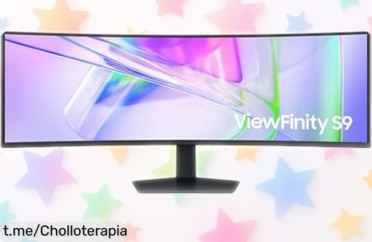 Monitor gigante curvo Samsung LS49C950UAUXEN con pantalla 5120x1440 y 120 Hz rebajado, colores vivos y sin cables para que no dejes pasar este super chollo ¡corre que vuelan las unidades!