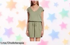 Mono caqui claro Esprit 063ee1l302 para mujer calidad top con tallas XXS a 6XL, super chollo en precio rebajado solo por tiempo limitado y pocas unidades no dejes que se escape esta oportunidad única corre ya