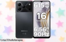 Móvil Doogee Note 56 con pantalla que vuela a 90Hz y mega batería de 6250mAh precio rebajadísimo, un super chollazo con cámara súper clara ¡date prisa que vuelan!