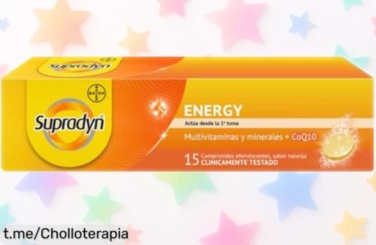 Multivitaminas Supradyn Energy con coenzima Q10, super chollo rebajado para energía al instante y menos cansancio. ¡No te lo pierdas, corre que vuelan!
