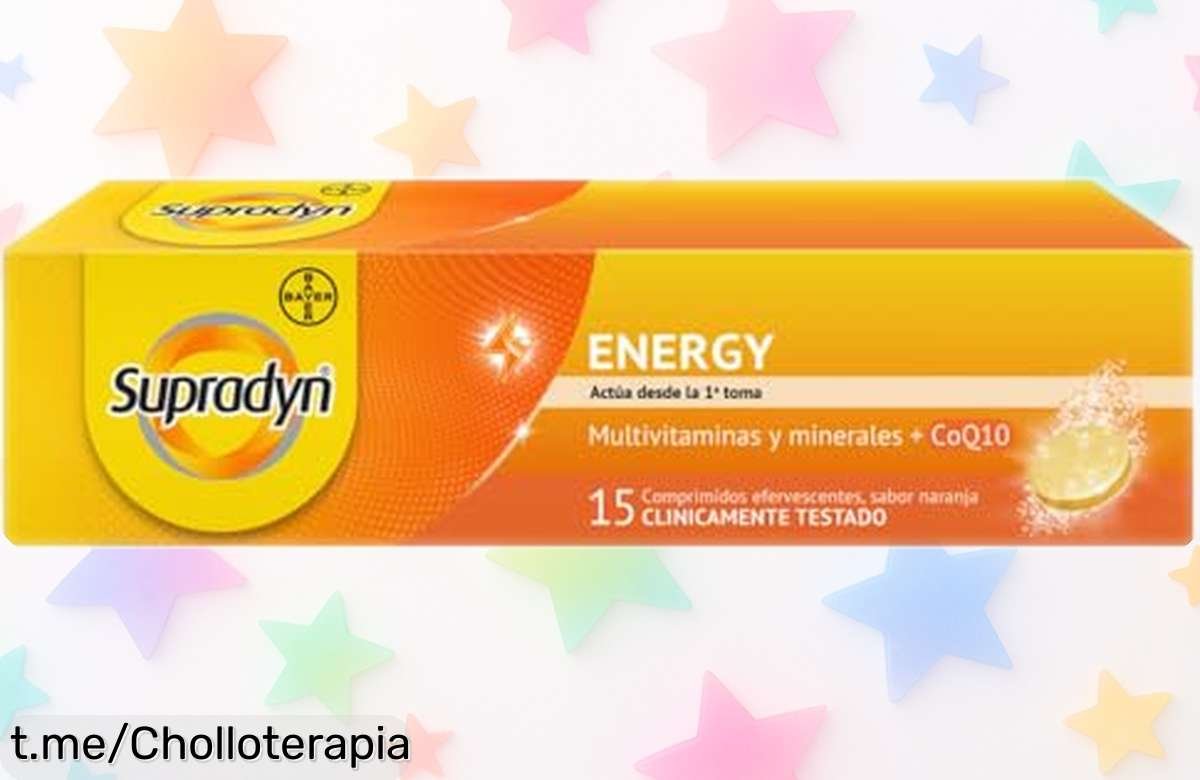 Multivitaminas Supradyn Energy con coenzima Q10, super chollo rebajado para energía al instante y menos cansancio. ¡No te lo pierdas, corre que vuelan!