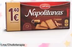 Napolitanas crujientes con toque de canela y azúcar, para disfrutar tu café como nunca, ahora a un precio rebajado que te hará correr ¡Corre rápido que esta oferta vuela!