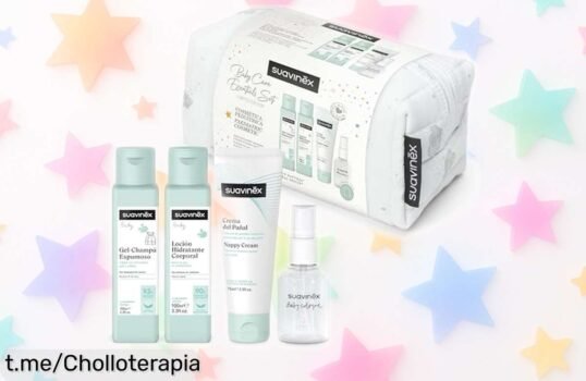 Neceser para bebés Suavinex con set de cosmética en viaje, cuidado suave y ¡ofertón que no podrás dejar escapar! Mima a tu peque ahora y sorpréndele.