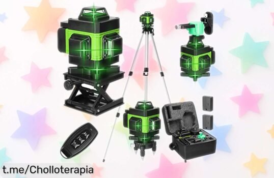 Nivel láser autonivelante Geevorks de 16 líneas verdes, ¡precio rebajado que vuela y precisión increíble para tus proyectos! No te lo pierdas, llévatelo antes de que se agote.