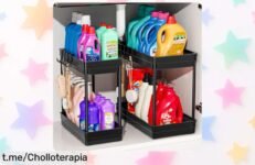 Organizador bajo fregadero PurKeep de 2 niveles, ¡rebajado a un precio irresistible! Haz que tu cocina brille y disfruta del orden antes de que se agote esta super oferta.