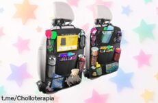 Organizador de asiento para coche BillyBath con pantalla táctil y 10 bolsillos, ¡rebajado en un súper chollo! Dale orden a tus viajes y diviértete ahora mismo.