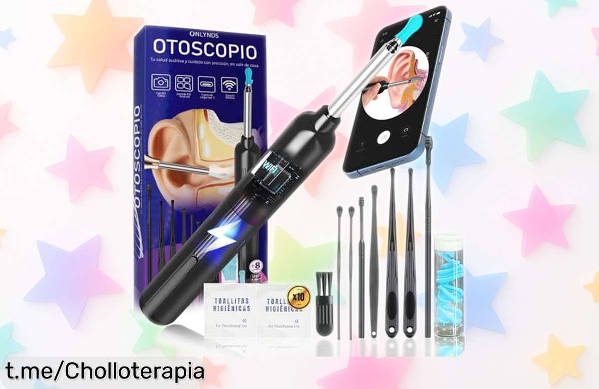 Otoscopio cámara ONLYNDS® con 6 LED y 21 puntas de silicona: ¡una maravilla para limpiar tus oídos fácil y seguro! Aprovecha este super chollo ahora mismo usando el cupón, no te lo pierdas antes que se agote.