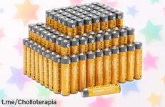 Pack 100 pilas AAA Amazon Basics súper potentes con vida útil de 10 años, ahora a un precio rebajado que es un ofertón imposible dejar pasar corre y consigue el tuyo antes de que vuelen estas pilas antifugas son una ganga total