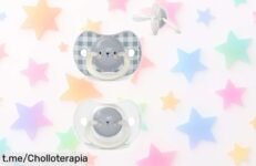 Pack 2 chupetes Suavinex que brillan en la oscuridad con tetina fisiológica perfecta para tu bebé, diseño reversible y precio rebajado ¡no dejes pasar este super chollo único y limitado!