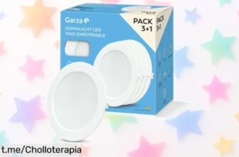 Pack 3+1 downlight LED Garza ultra fino, ¡ofertón de luz uniforme a precio rebajado que no podrás dejar escapar y transforma tu hogar en un espacio brillante!