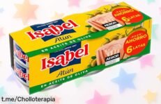 Pack 6 latas de atún Isabel en aceite de oliva sabor premium con precio rebajado y super chollo solo por tiempo limitado ¡No lo pienses, corre que se agotan rápido!