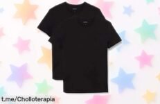Pack de 2 camisetas Boss negro para hombre con un descuentazo brutal y precio rebajado que no dura mucho ¡corre que vuelan, hazte ya con este super chollo antes de que suba el precio otra vez!