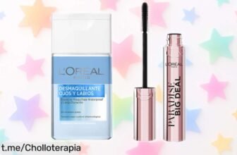 Pack desmaquillante L’Oréal Paris waterproof + máscara Paradise en un super chollo con precio rebajado, ideal para realzar tu mirada ¡No esperes más, están volando y esta oferta es limitada!
