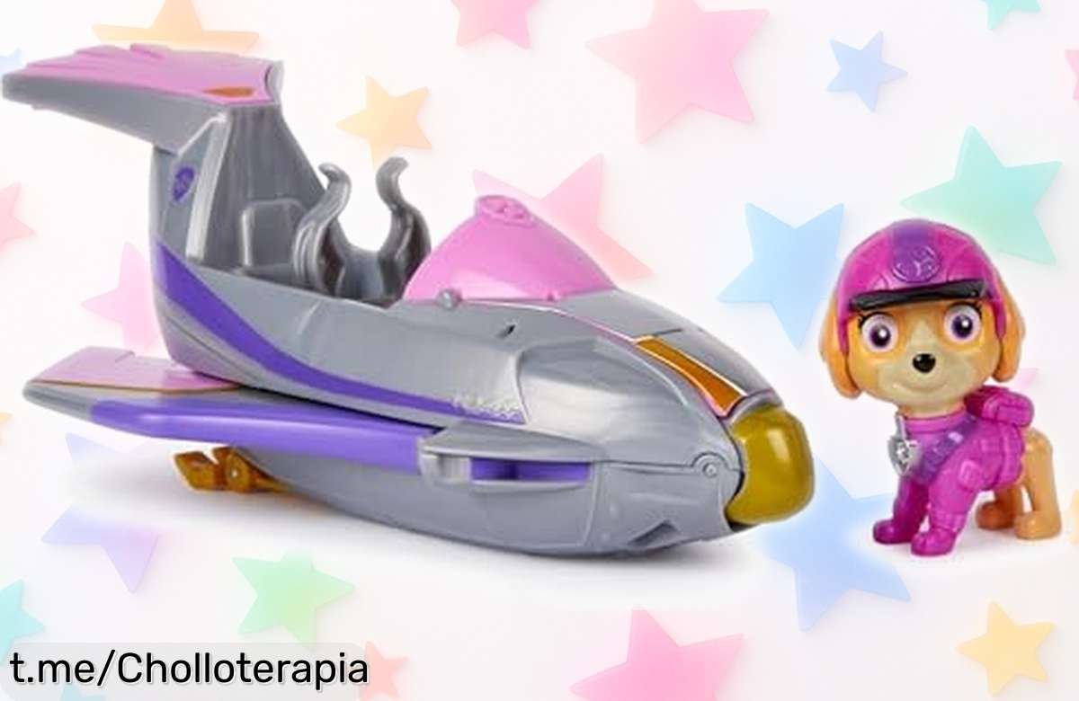 Pack figura Skye Jungle Pups con vehículo Halcón Patrulla Canina a precio rebajado para los peques aventureros que sueñan con rescates, un super chollo limitado ¡corre que vuelan las unidades!