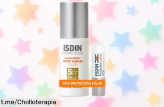Pack imprescindible de protección y reparación SPF 50 con lip balm incluido, precio rebajado para que tu piel brille cada día. ¡Date prisa que se agotan!