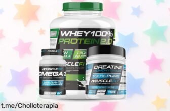 Pack súper completo musclefit con whey 2kg, creatina y omega 3 a precio rebajado explosivo que potencia tus músculos al máximo corre que vuelan estas unidades de oferta limitada