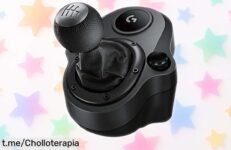 Palanca de cambios Logitech Driving Force para volante G29 y G920 con cambio rápido en H, instalación fácil y precio rebajado que no puedes dejar escapar corre que vuelan las unidades