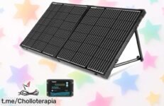 Panel solar portátil 100 W Renogy con controlador inteligente, súper resistente y compatible con tu batería a precio rebajado que no verás de nuevo; aprovecha este super chollo antes de que se agote la oferta limitada