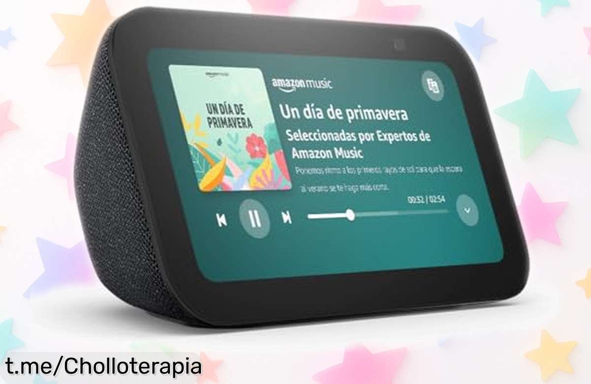 Pantalla táctil inteligente Echo Show 5 última generación con Alexa, sonido potente y cámara para videollamadas a precio rebajado ¡Oferta limitada que no puedes perder! Corre que vuelan estas unidades en super chollo irresistible.