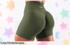 Pantalones cortos NVGTN para mujer con contorno amplificado, ¡rebajados a un precio increíble que no te esperabas! Con su tejido ultra suave los amarás tanto en yoga como en el gym. No dejes pasar este descuentazo, ¡aprovéchalo ahora o perderás la oportunidad antes de que se acaben!