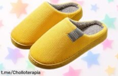Pantuflas Sunnyuk para hombre y mujer, suaves como un abrazo: ¡descuento brutal y precio loco que se acaban volando, corre a llevártelas ya!