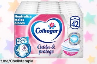 Papel higiénico Colhogar Protect suave y resistente con 3 capas: ¡42 rollos a un precio súper bajo! No dejes escapar esta oferta brutal que vuela.