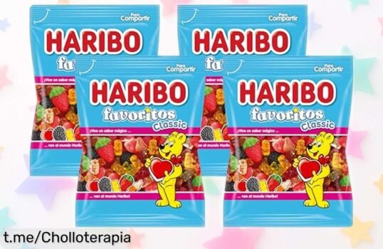 Paquete de 4 Haribo Favoritos Classic con sabor irresistible a precio rebajado un chollazo para compartir y disfrutar ya corre que vuela este ofertón único