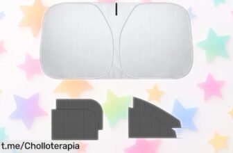 Parasol Lafo para parabrisas con 4 mosquiteras, el ofertón que bloquea el calor y protege tu coche. ¡No dejes pasar esta oportunidad única!