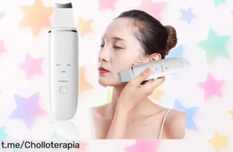 Peeling ultrasónico facial USB recargable que elimina arrugas y puntos negros: ¡Cómpralo ya a precio rebajado y deslumbra con una piel fresca y llena de vida!