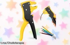 Pelacables 2en1 ajustable con resorte automático para cortar y pelar sin esfuerzo, rebajado a un precio muy bajo por tiempo limitado; aprovecha este super chollo antes de que se agote y haz tu trabajo rápido y fácil ya mismo